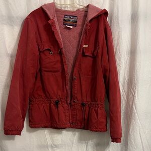 Hollywood Red Utility Jacket for Women